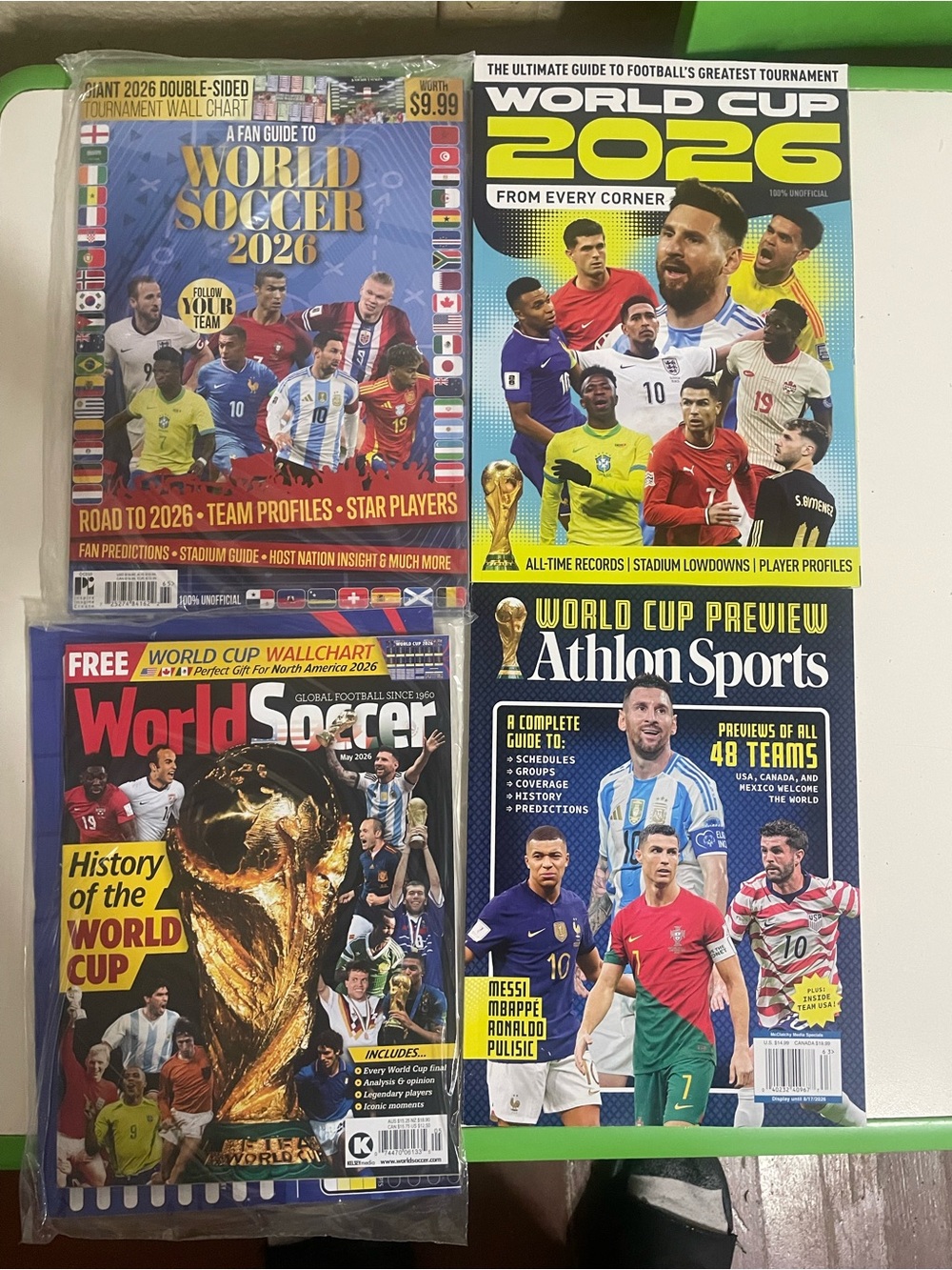 World Cup Soccer magazines